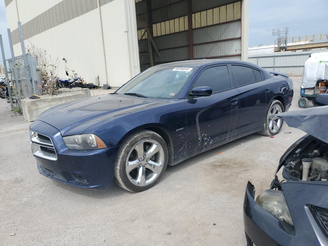 DODGE CHARGER R/ 2013 blue  gas 2C3CDXCT8DH642536 photo #1