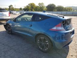 HONDA CR-Z EX 2014 blue  hybrid engine JHMZF1D67ES002087 photo #3