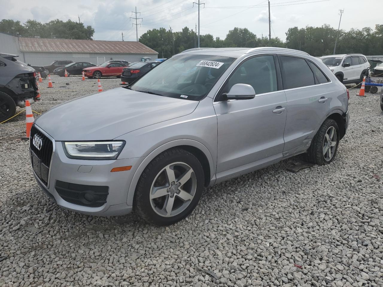 AUDI Q3 PRESTIG 2015 silver 4dr spor flexible fuel WA1GFCFS2FR012866 photo #1