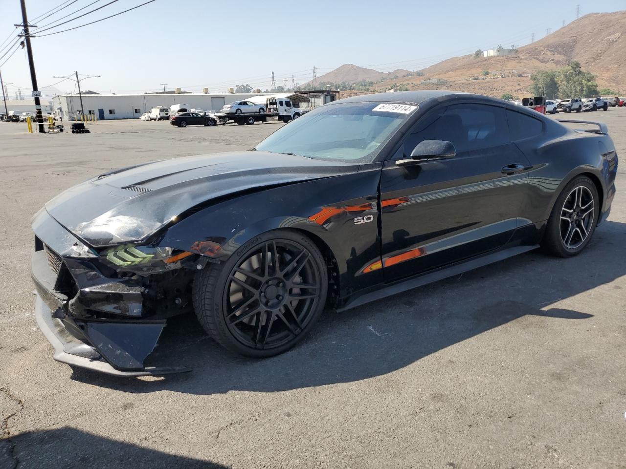 FORD MUSTANG GT 2018 black  gas 1FA6P8CF3J5166110 photo #1