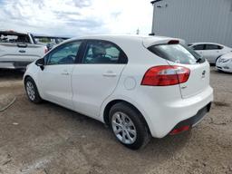 KIA RIO LX 2012 white hatchbac gas KNADM5A37C6015265 photo #3