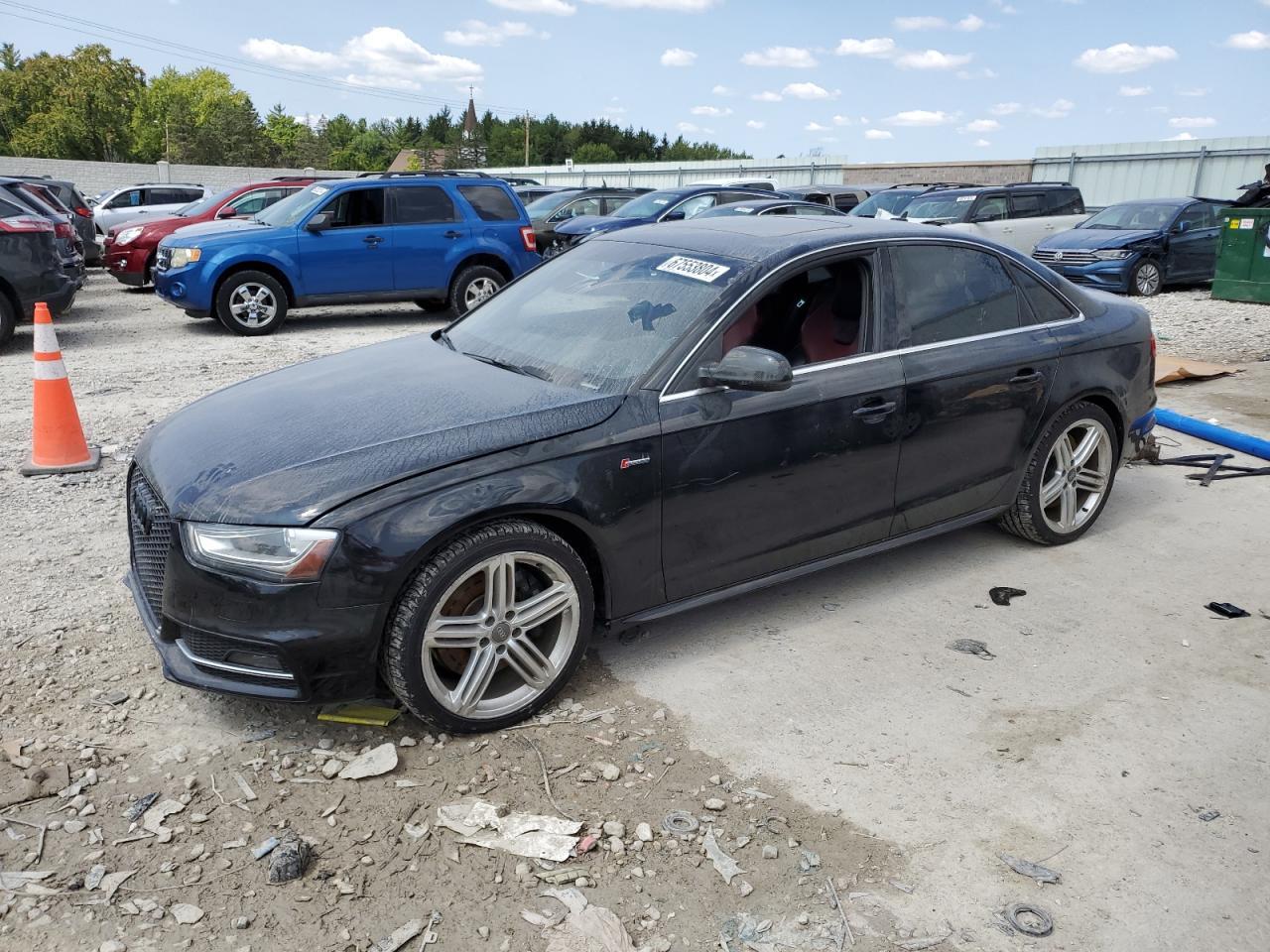 AUDI S4 PREMIUM 2014 black  gas WAUBGAFL3EA159587 photo #1