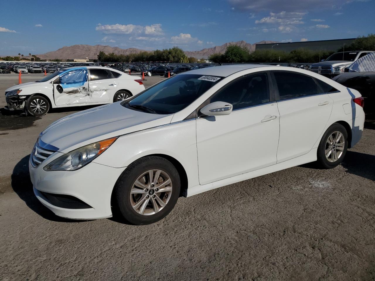 HYUNDAI SONATA GLS 2014 white  gas 5NPEB4AC3EH935345 photo #1