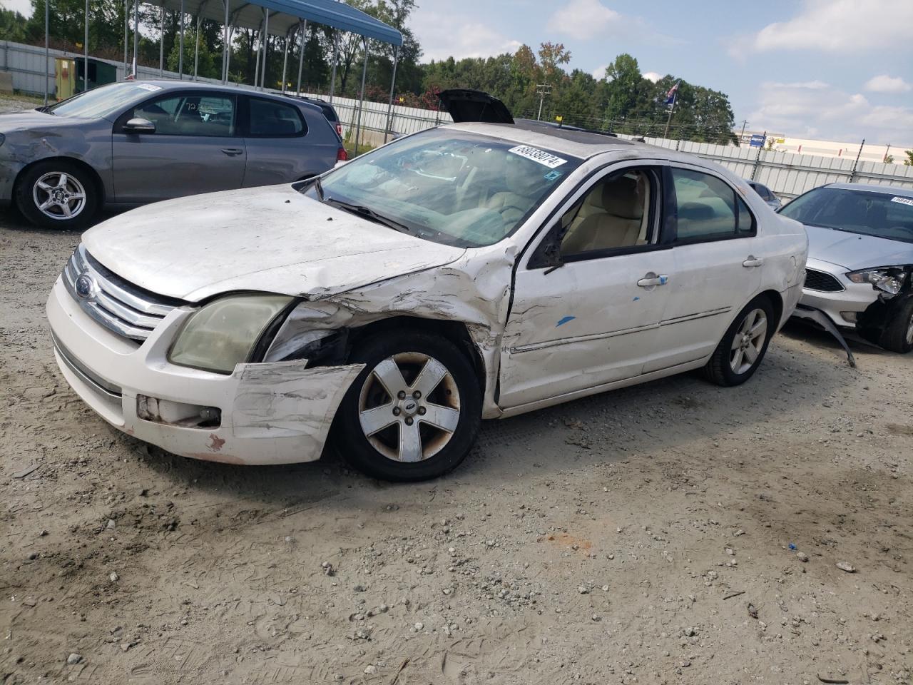 FORD FUSION SE 2009 white  gas 3FAHP07ZX9R152602 photo #1