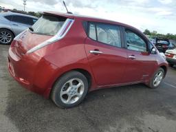 NISSAN LEAF SV 2012 red hatchbac electric JN1AZ0CPXCT026128 photo #4