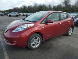 NISSAN LEAF SV 2012 red hatchbac electric JN1AZ0CPXCT026128 photo #2