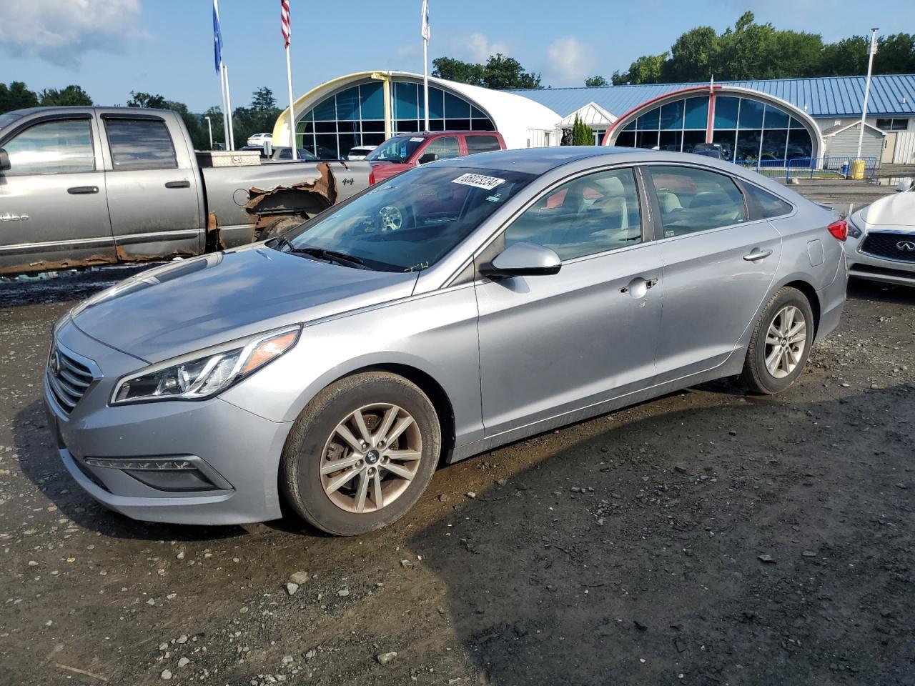 HYUNDAI SONATA SE 2015 gray sedan 4d gas 5NPE24AF6FH213623 photo #1