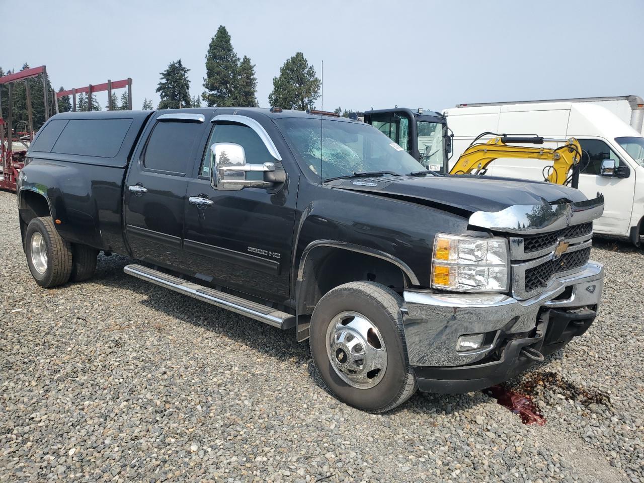 CHEVROLET SILVERADO 2013 black  diesel 1GC4K1C89DF176938 photo #1