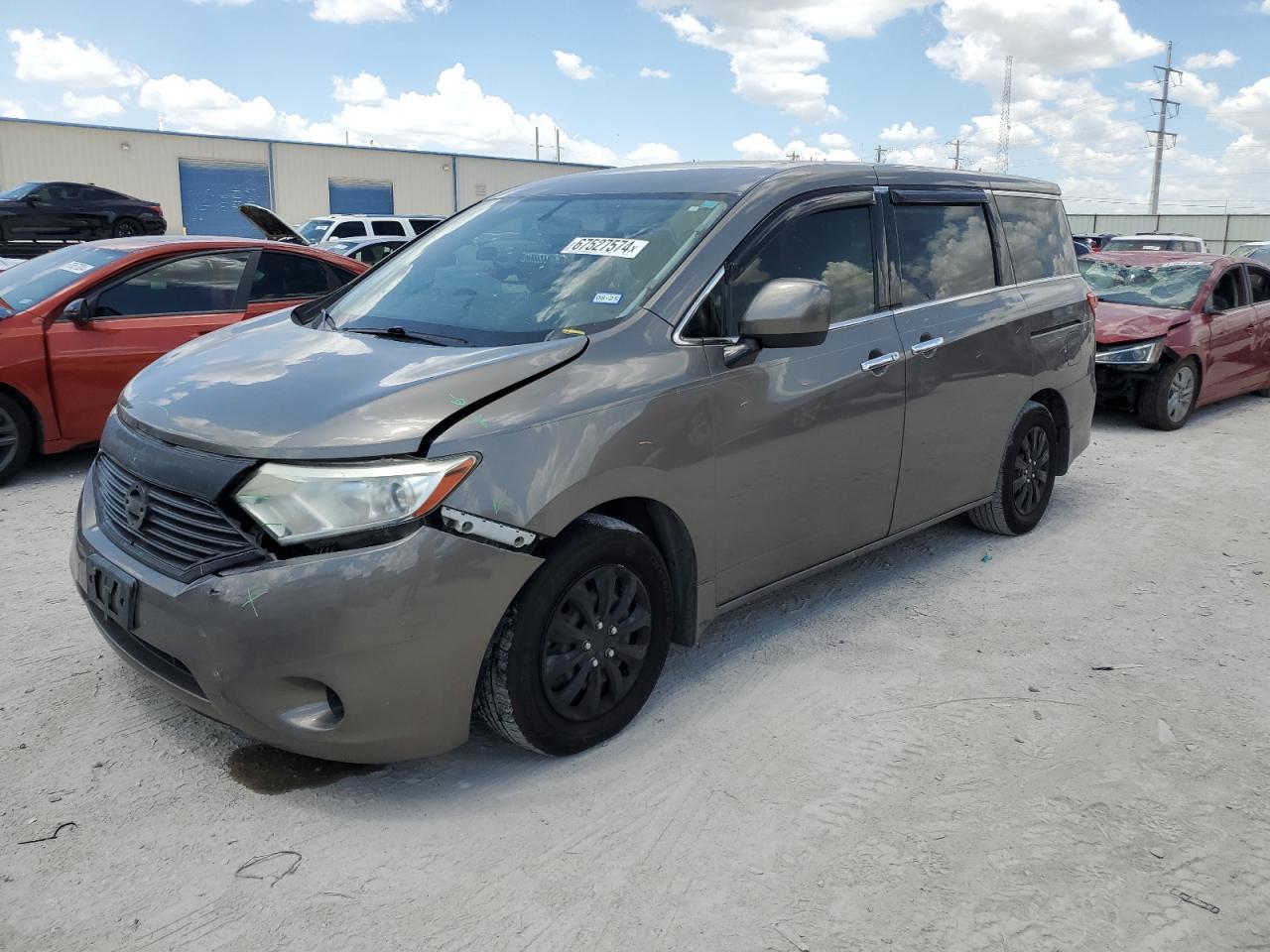 NISSAN QUEST S 2015 charcoal  gas JN8AE2KP7F9125632 photo #1