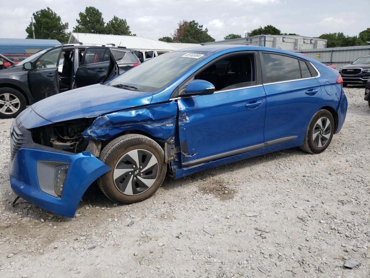 HYUNDAI IONIQ SEL 2018 blue  hybrid engine KMHC75LCXJU065973 photo #1