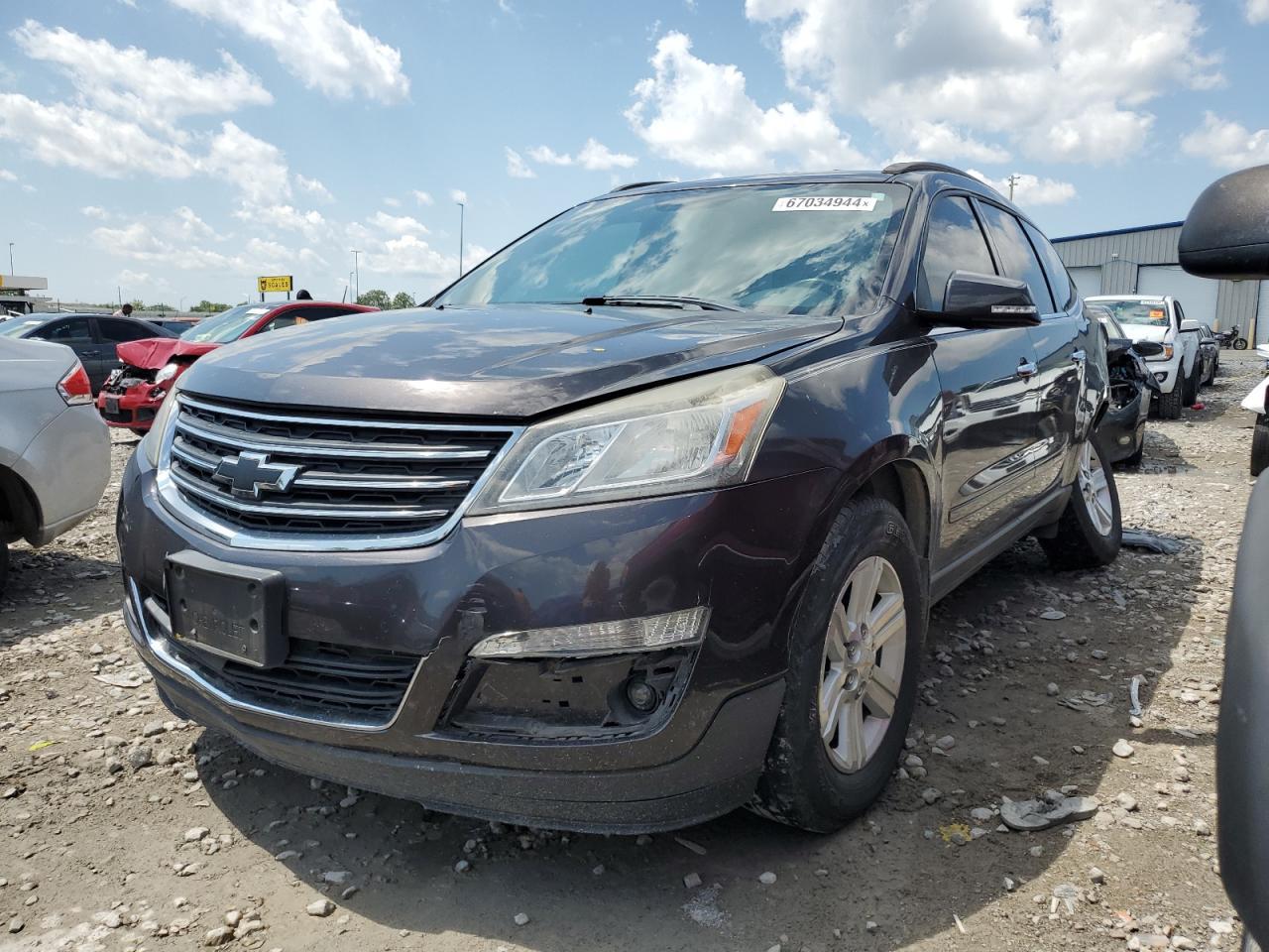 CHEVROLET TRAVERSE L 2013 charcoal  gas 1GNKRGKD3DJ124715 photo #1