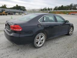 VOLKSWAGEN PASSAT SE 2013 black sedan 4d gas 1VWBM7A33DC121055 photo #4