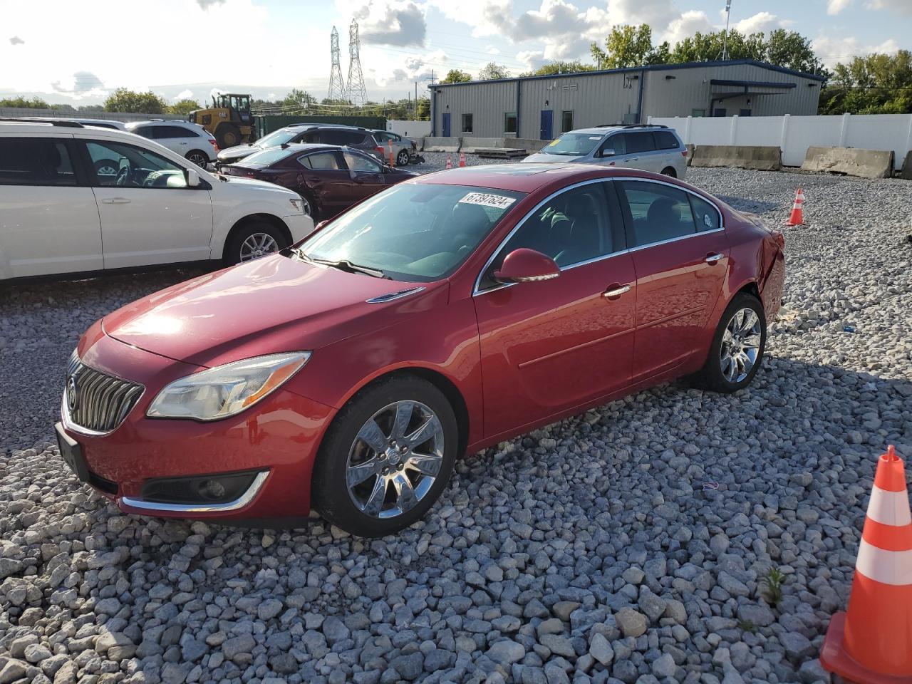 BUICK REGAL PREM 2014 red  gas 2G4GP5EX8E9264640 photo #1