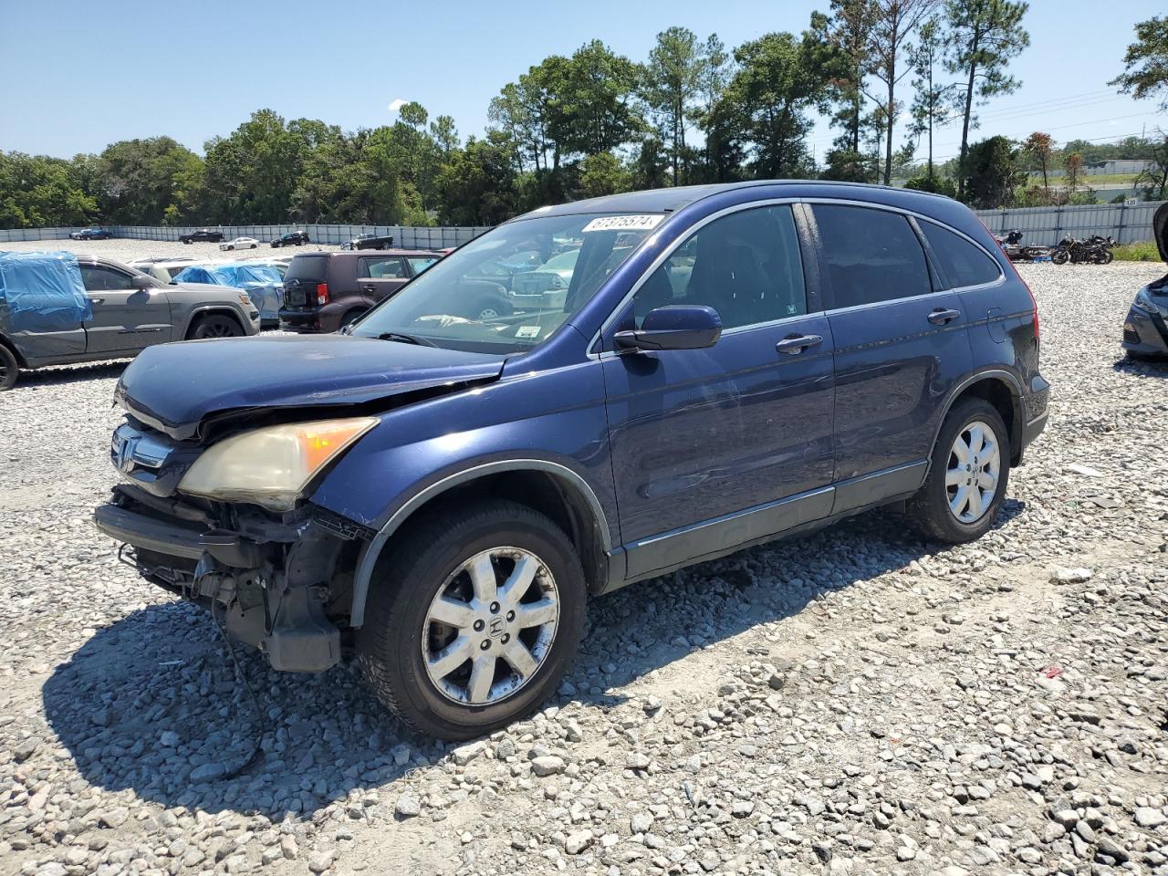 HONDA CR-V EXL 2007 blue  gas JHLRE48797C093212 photo #1