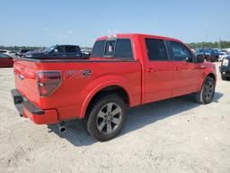 FORD F150 SUPER 2013 red crew pic flexible fuel 1FTFW1CFXDFA98519 photo #4