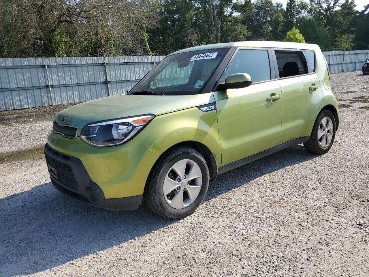 KIA SOUL 2015 green  gas KNDJN2A23F7809851 photo #1