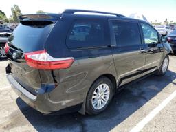 TOYOTA SIENNA XLE 2017 black  gas 5TDYZ3DC9HS890800 photo #4