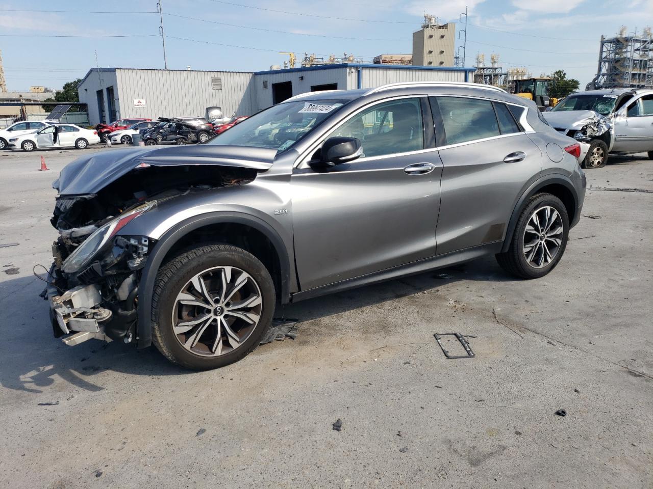 INFINITI QX30 BASE 2017 gray  gas SJKCH5CR2HA025367 photo #1