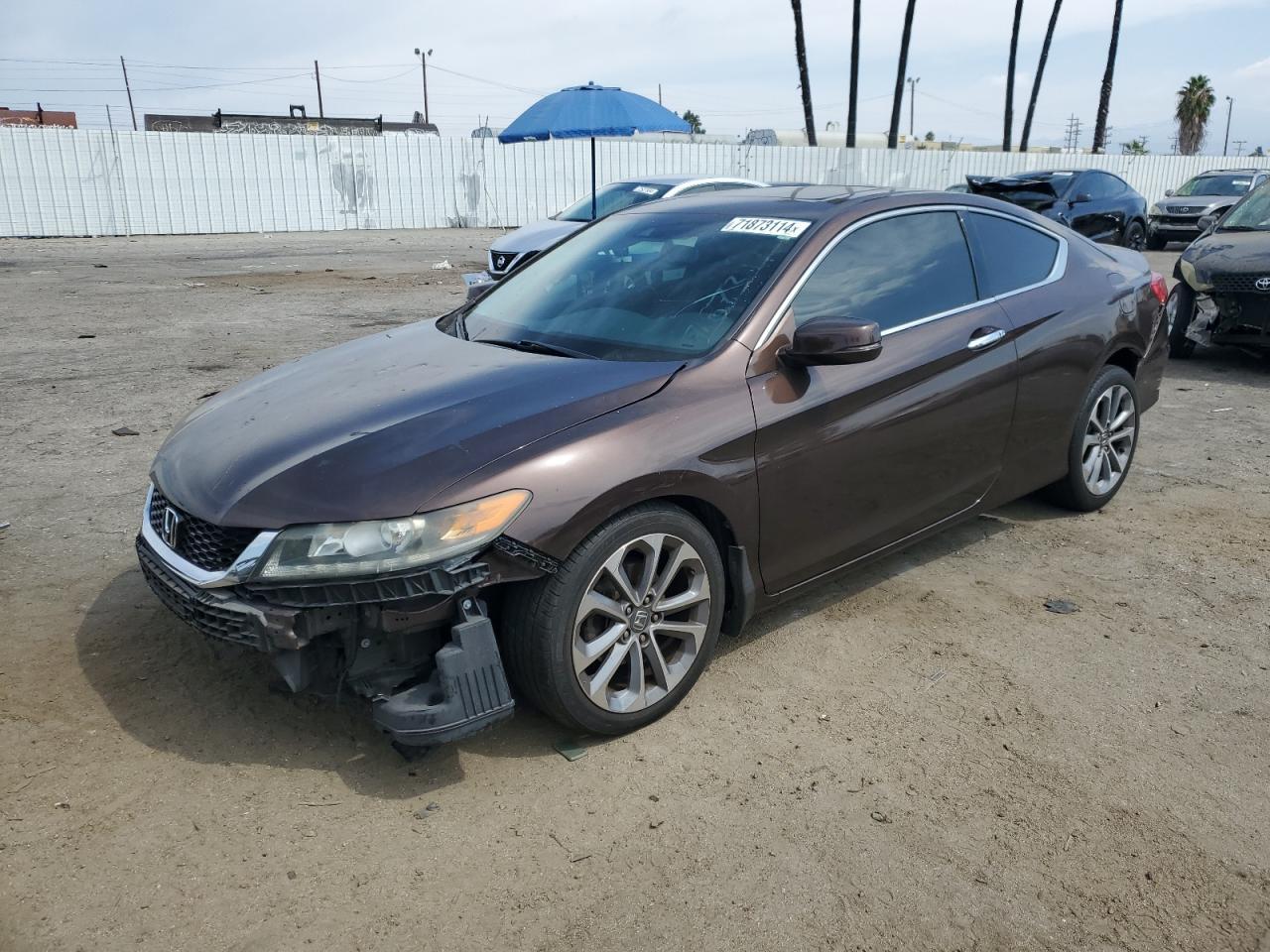 HONDA ACCORD EXL 2015 brown  gas 1HGCT2B85FA000440 photo #1