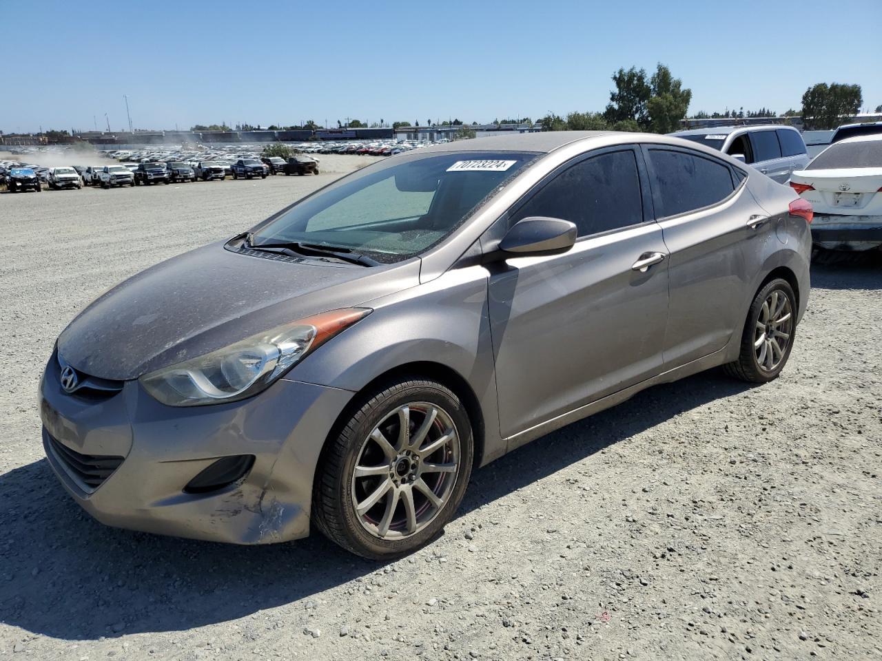 HYUNDAI ELANTRA GL 2011 gray sedan 4d gas 5NPDH4AE1BH044705 photo #1