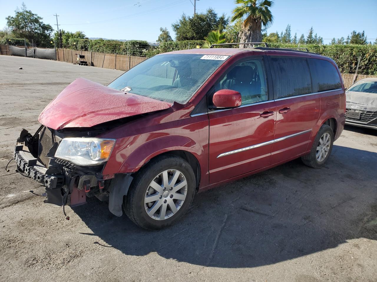 CHRYSLER TOWN & COU 2016 red  flexible fuel 2C4RC1BG3GR269138 photo #1