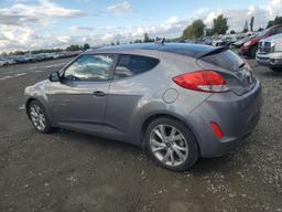 HYUNDAI VELOSTER 2016 gray coupe 3d gas KMHTC6ADXGU261322 photo #3