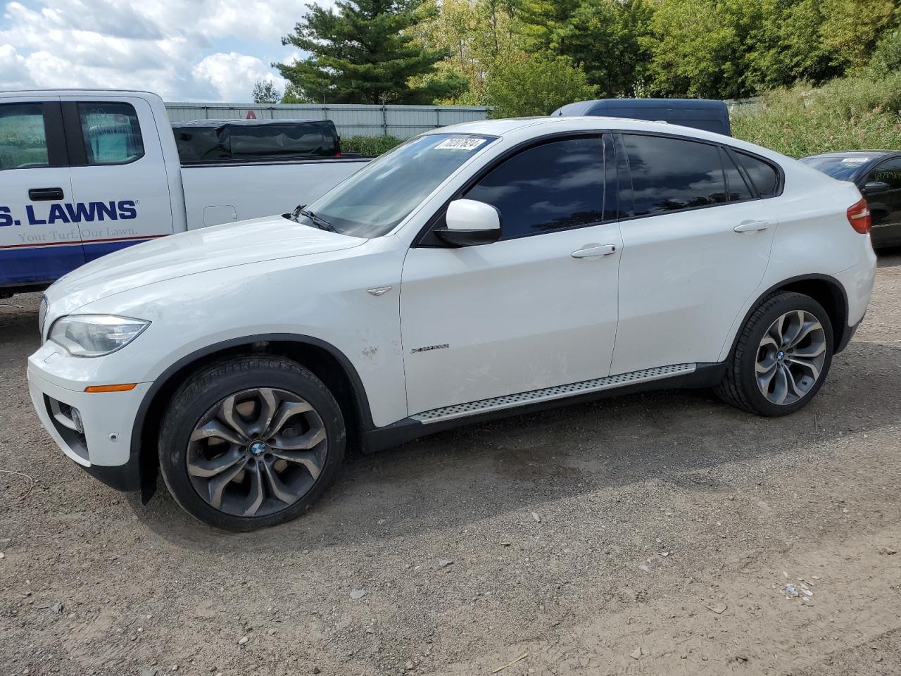 BMW X6 XDRIVE5 2014 white  gas 5UXFG8C5XEL593124 photo #1