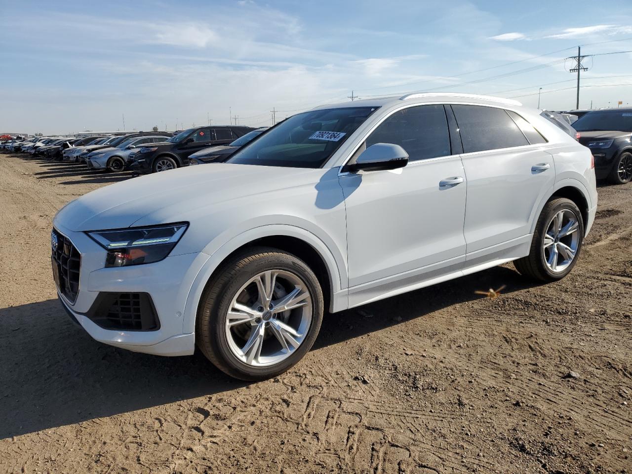 AUDI Q8 PREMIUM 2019 white  gas WA1BVAF1XKD016700 photo #1