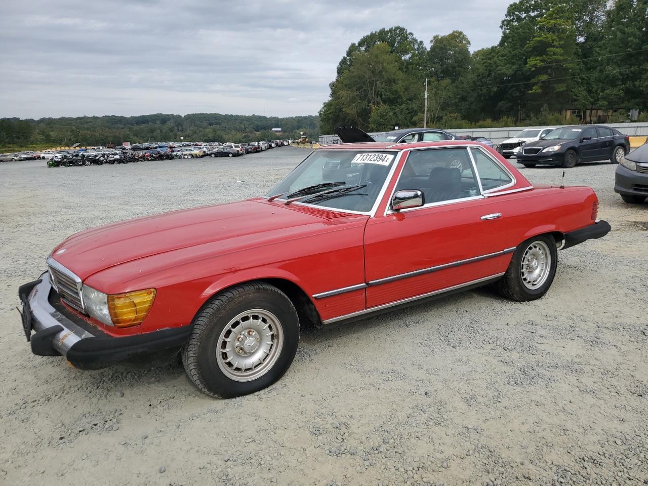 MERCEDES-BENZ 380 SL 1985 red  gas WDBBA45C9FA020569 photo #1