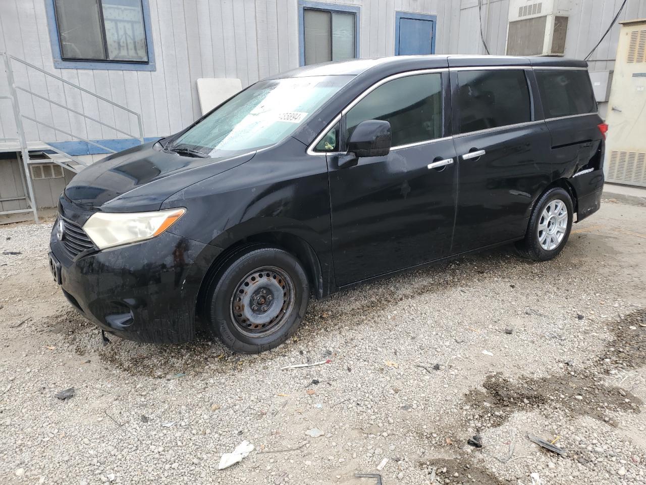 NISSAN QUEST S 2014 black  gas JN8AE2KP8E9101516 photo #1