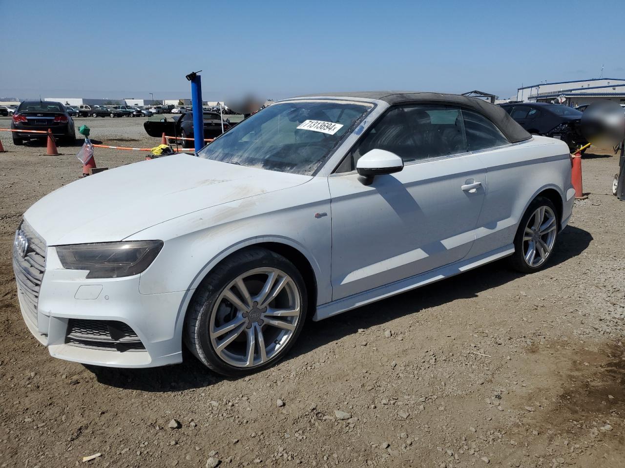 AUDI A3 PREMIUM 2018 white  gas WAUY8LFF5J1021010 photo #1