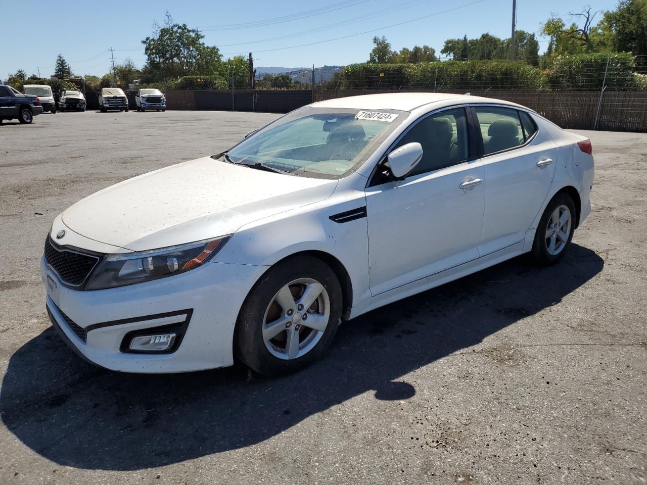 KIA OPTIMA LX 2014 white  gas KNAGM4A74E5479892 photo #1