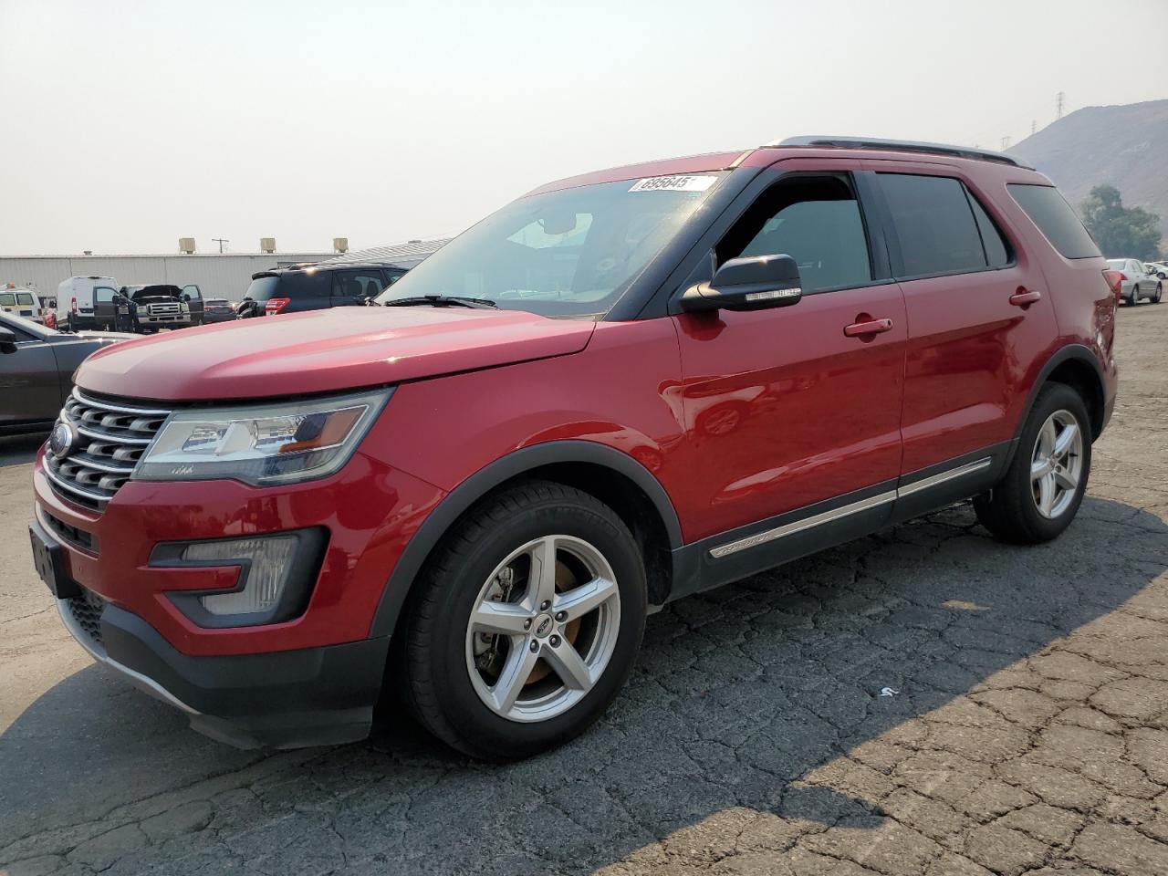 FORD EXPLORER X 2016 burgundy  gas 1FM5K7D89GGB18652 photo #1