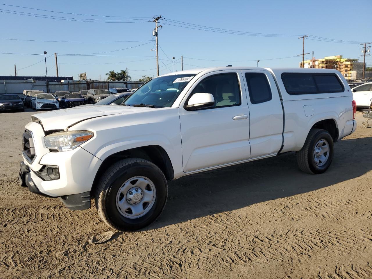 TOYOTA TACOMA ACC 2017 white club cab gas 5TFRX5GN5HX074065 photo #1