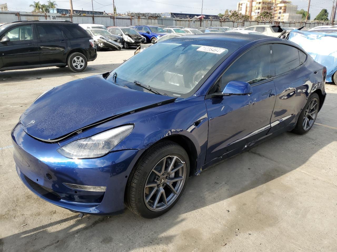 TESLA MODEL 3 2023 blue  Electric 5YJ3E1EA4PF570360 photo #1