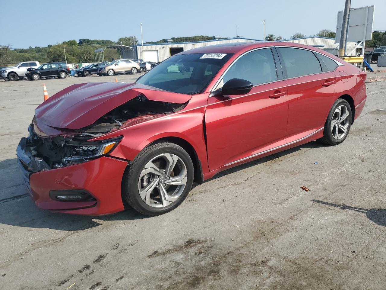 HONDA ACCORD EXL 2018 red  gas 1HGCV1F52JA123660 photo #1