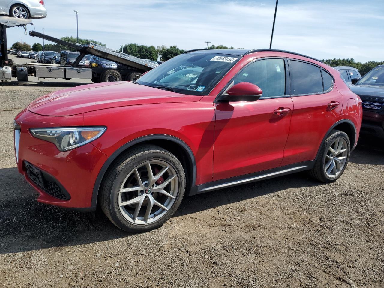 ALFA ROMEO STELVIO SP 2018 red  gas ZASFAKPN8J7B87069 photo #1