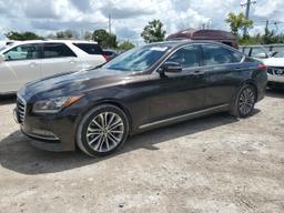 GENESIS G80 BASE 2017 brown  gas KMHGN4JE7HU170826 photo #2