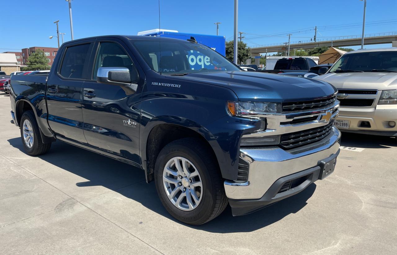 CHEVROLET SILVERADO 2021 blue  gas 3GCPWCEK9MG122852 photo #1