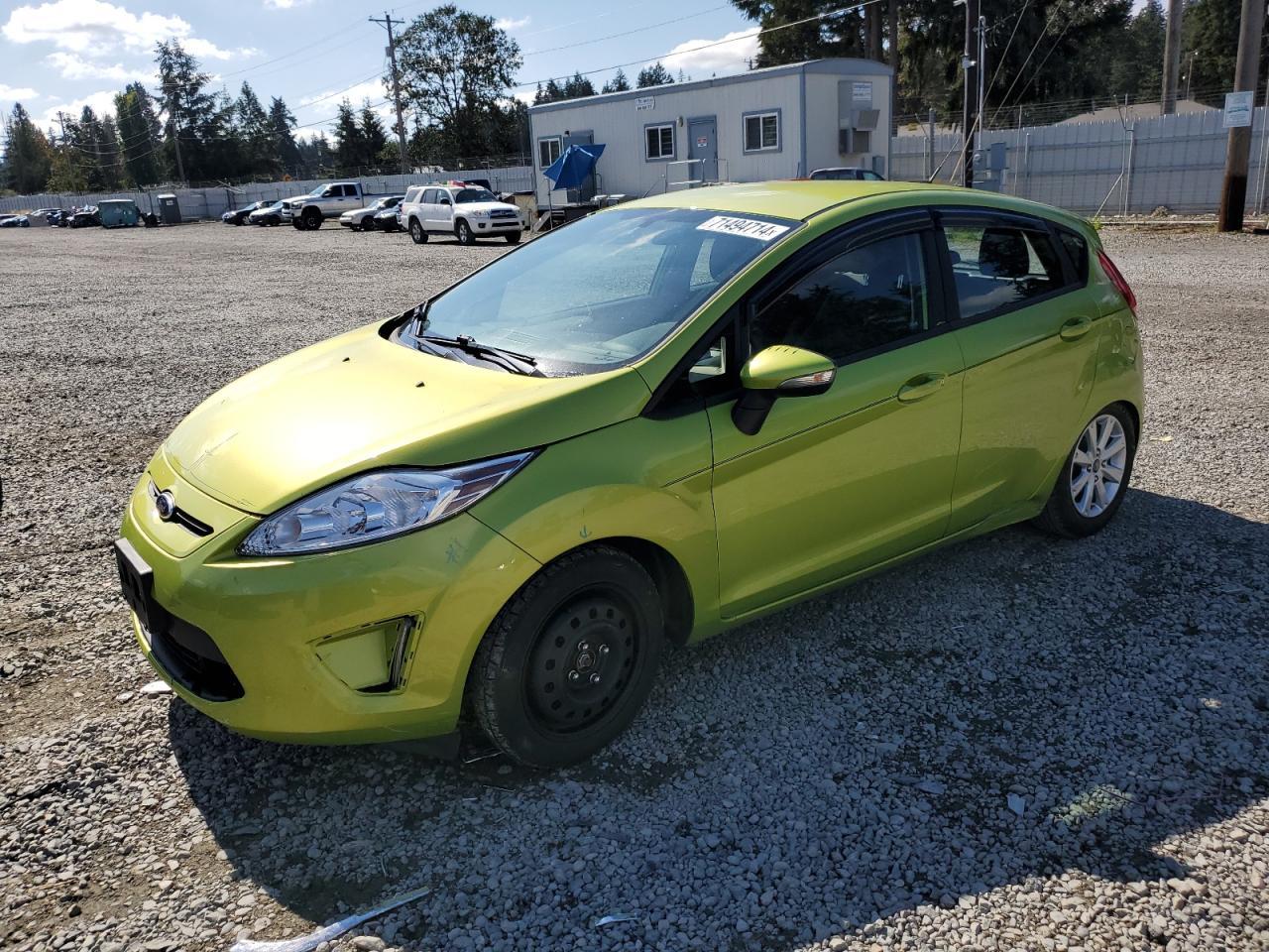 FORD FIESTA SE 2013 green hatchbac gas 3FADP4EJ8DM154079 photo #1