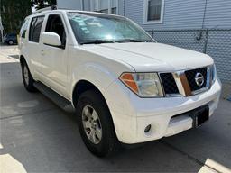 NISSAN PATHFINDER 2005 white 4dr spor gas 5N1AR18W15C735161 photo #2