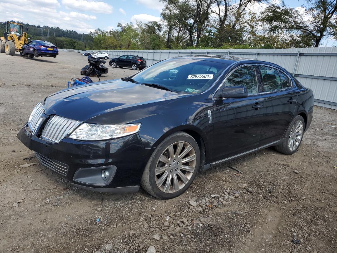 LINCOLN MKS 2009 black  gas 1LNHM94R69G610795 photo #1