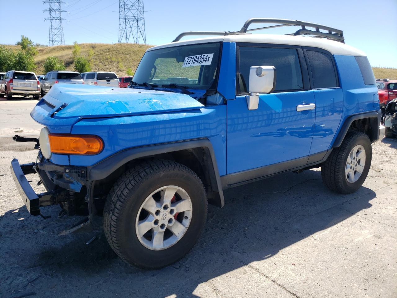 TOYOTA FJ CRUISER 2007 blue  gas JTEBU11F970011834 photo #1