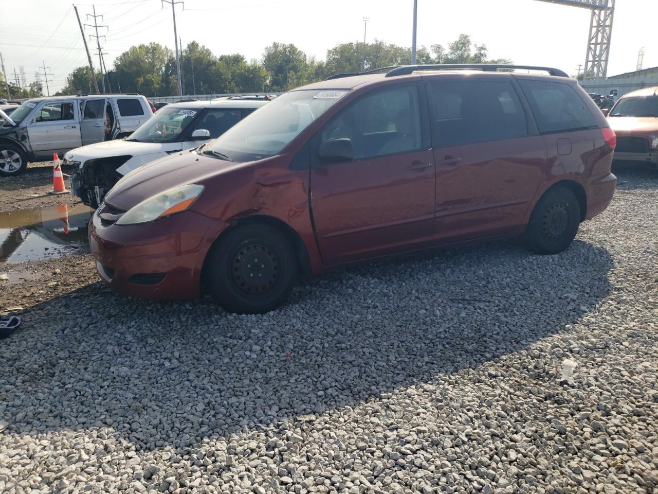 TOYOTA SIENNA CE 2010 burgundy  gas 5TDKK4CC0AS331465 photo #1