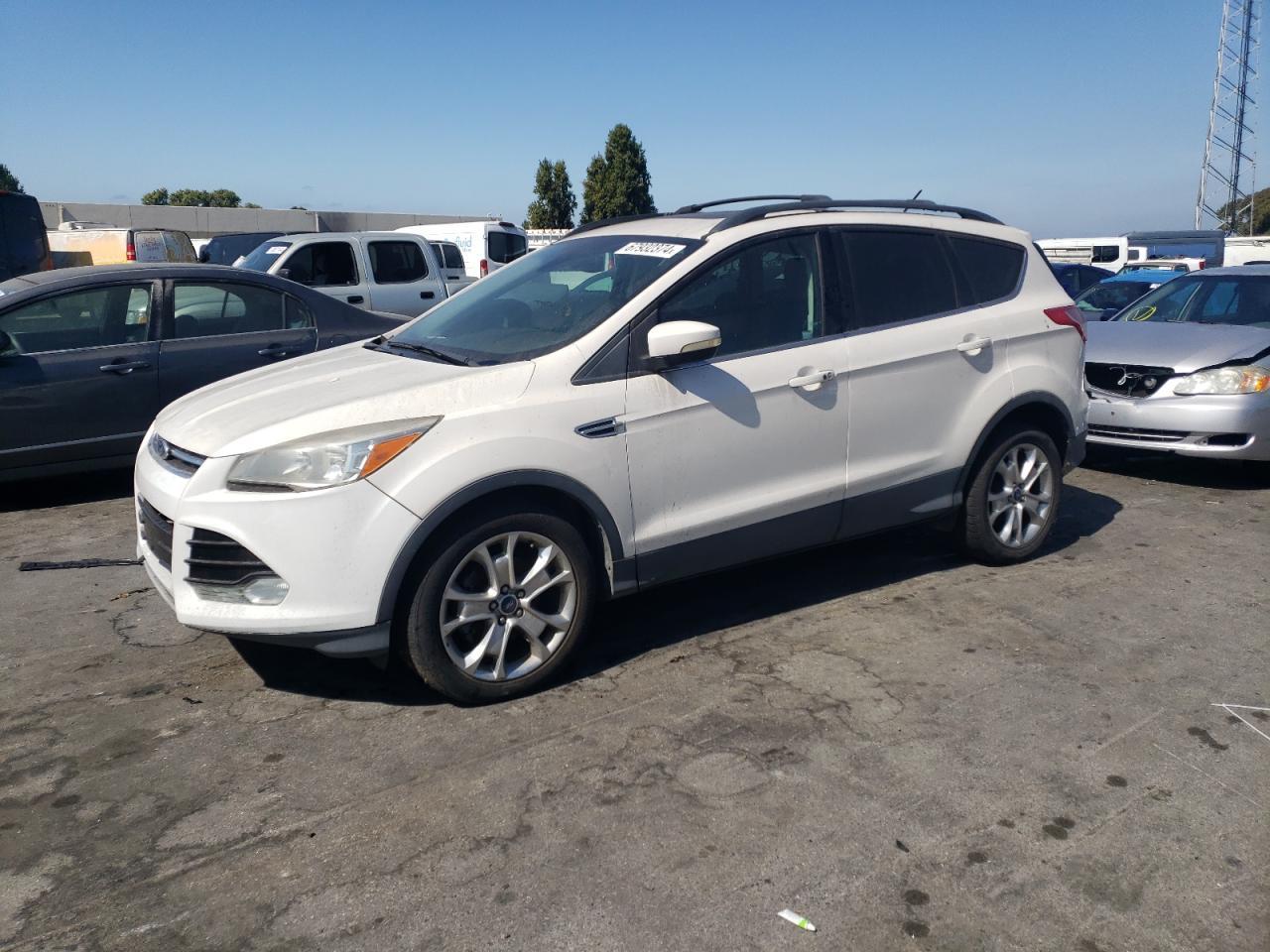 FORD ESCAPE SEL 2013 white  gas 1FMCU0HX9DUB40061 photo #1