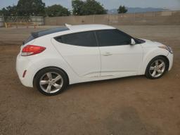 HYUNDAI VELOSTER 2014 white coupe 3d gas KMHTC6AD0EU211736 photo #4