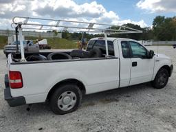 FORD F150 2007 white pickup gas 1FTRF12297KC23419 photo #4