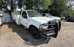 FORD F350 SUPER 2004 white chassis diesel 1FDWF36P54EC55228 photo #2