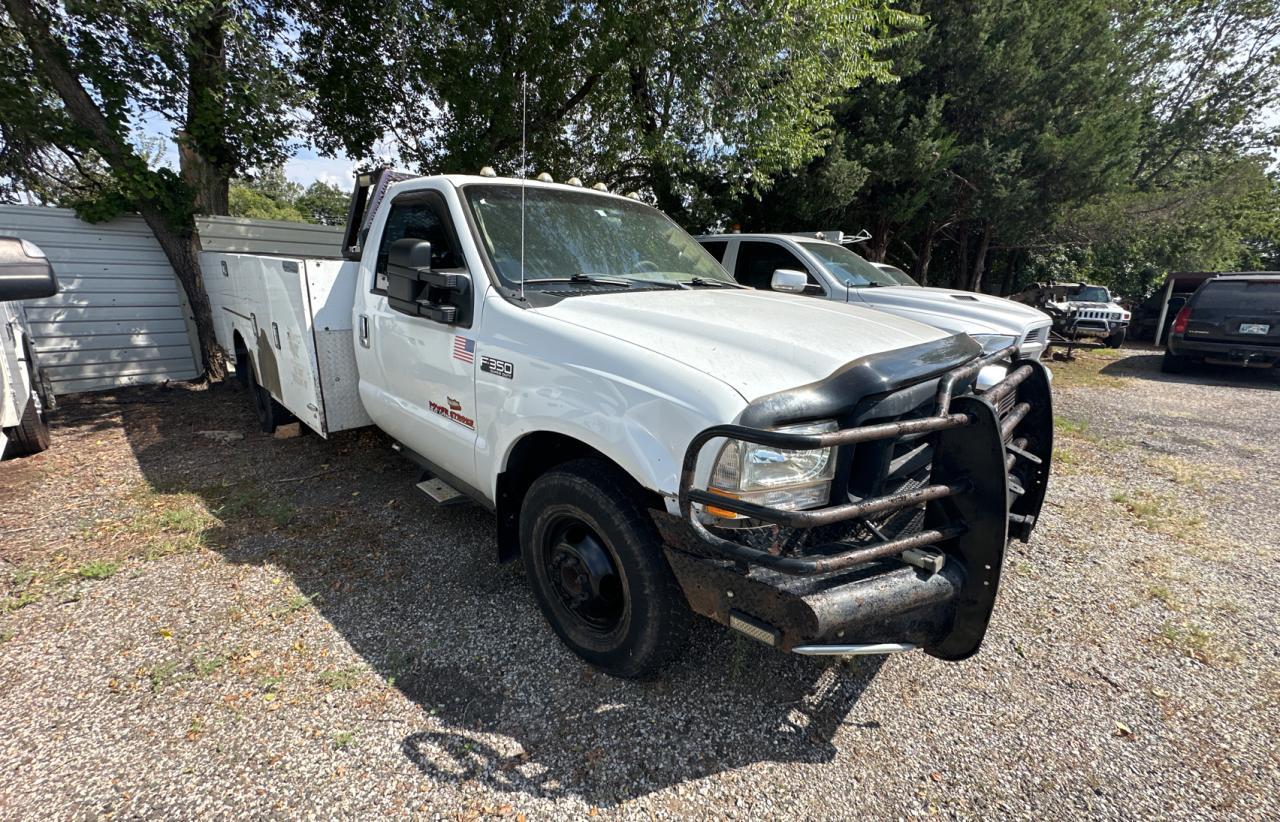 FORD F350 SUPER 2004 white chassis diesel 1FDWF36P54EC55228 photo #1