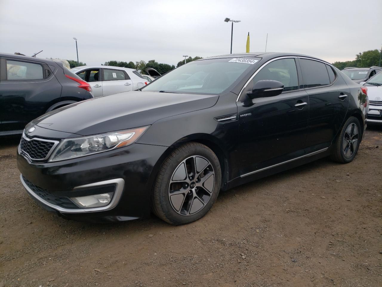 KIA OPTIMA HYB 2013 black  hybrid engine KNAGM4AD5D5057277 photo #1